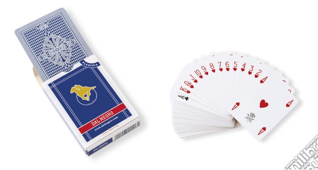 Carte Da Gioco Poker S.Siro A1 Blu Plastica gioco di Dal Negro