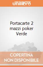 Portacarte 2 mazzi poker Verde  gioco