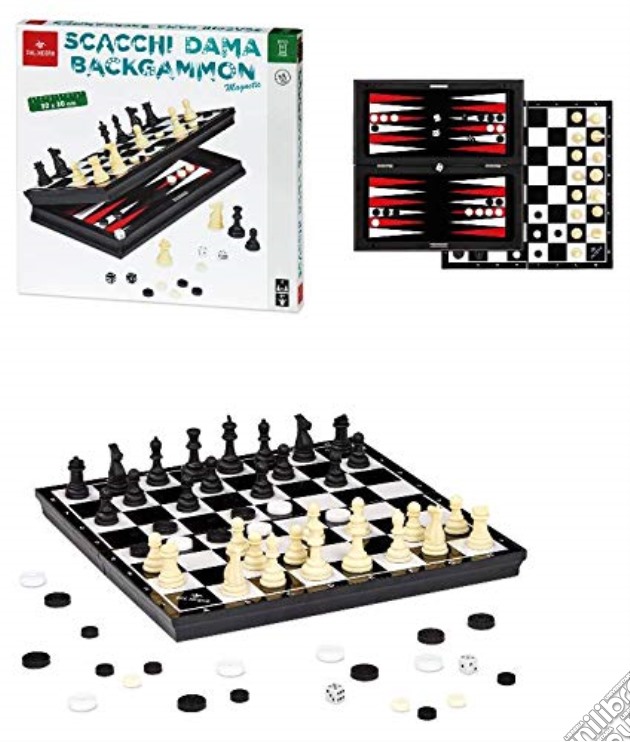 Dal Negro: Scacchi/Dama/Backgammon Magnetic gioco