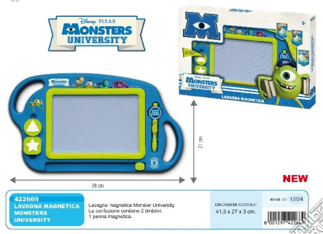 Monsters University - Lavagna Magnetica gioco di Mac2