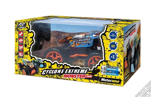 Toyhobby - Cyclone Extreme Monster 2 WD Radiocomando 1:16 gioco di Motorama