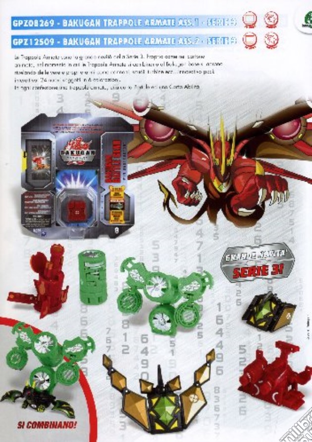 Bakugan - Trappola Armata Ass. 02 Serie 3 gioco di Mitsuo Hashimoto