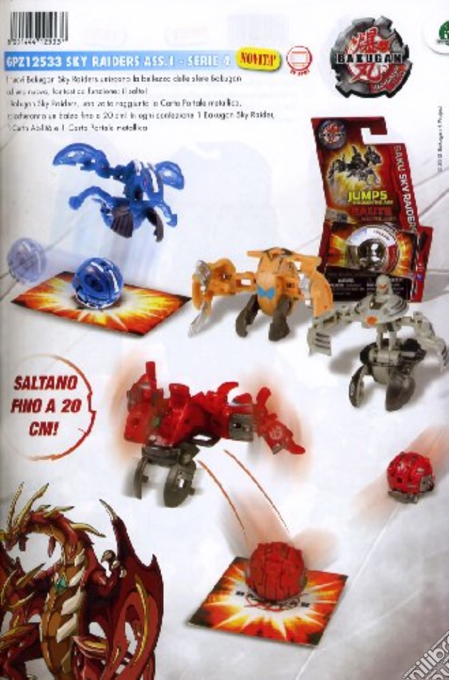 Bakugan - Sky Raiders Ass. 01 Serie 4 gioco di Mitsuo Hashimoto