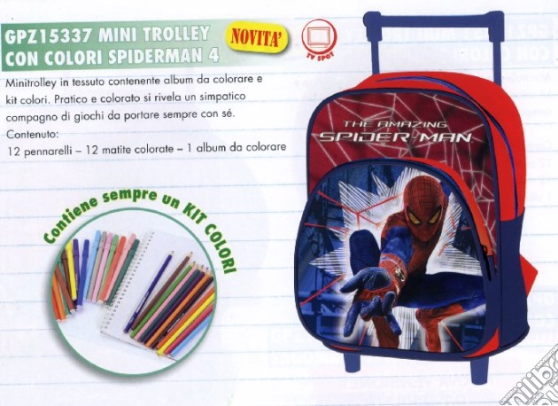 Spider-Man - Mini Trolley Con Kit Colori gioco
