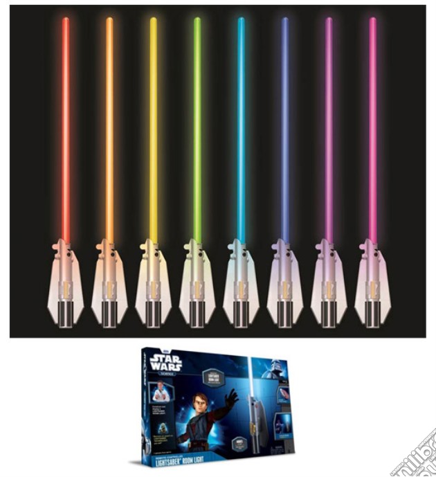 Lampada Multicolore Spada Laser StarWars gioco di GAF