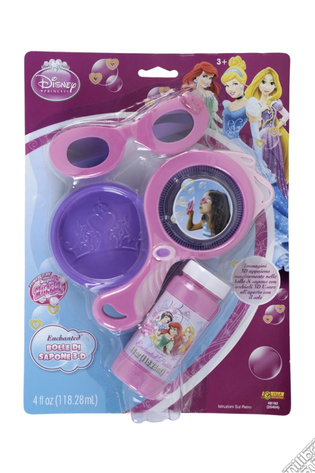 Disney - Bolle 3D+Occhiali - Princess gioco di Villa Giocattoli