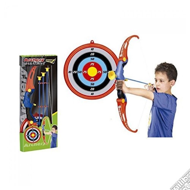 Sport1: Set Arciere Kid Arco Cm. 66 + 3 Frecce + Bersaglio gioco