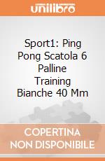 Sport1: Ping Pong Scatola 6 Palline Training Bianche 40 Mm gioco