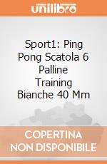 Sport1: Ping Pong Scatola 6 Palline Training Bianche 40 Mm giochi