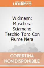 Widmann: Maschera Sciamano Teschio Toro Con Piume Nera giochi