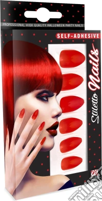 Widmann: Set Da 12 Unghie Stiletto Rosse Auto-Adesive giochi