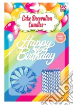 Widmann: Set Da 16 Candeline Decoro Torta Happy Birthday Con Supporti Blu giochi