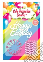 Widmann: Set Da 16 Candeline Decoro Torta Happy Birthday Con Supporti Rosa giochi