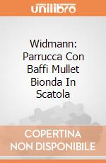 Widmann: Parrucca Con Baffi Mullet Bionda In Scatola giochi