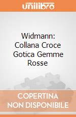 Widmann: Collana Croce Gotica Gemme Rosse giochi