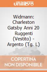 Widmann: Charleston Gatsby Anni 20 Ruggenti (Vestito) - Argento (Tg. L) giochi