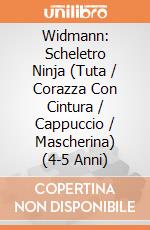 Widmann: Scheletro Ninja (Tuta / Corazza Con Cintura / Cappuccio / Mascherina) (4-5 Anni) giochi