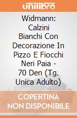 Widmann: Calzini Bianchi Con Decorazione In Pizzo E Fiocchi Neri Paia - 70 Den (Tg. Unica Adulto) giochi
