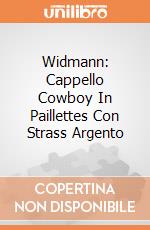 Widmann: Cappello Cowboy In Paillettes Con Strass Argento giochi