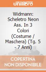 Widmann: Scheletro Neon Ass. In 3 Colori (Costume / Maschera) (Tg. 5 - 7 Anni) giochi