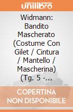 Widmann: Bandito Mascherato (Costume Con Gilet / Cintura / Mantello / Mascherina) (Tg. 5 - 7 Anni) giochi