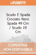 Scudo E Spada Crociato Nero Spada 49 Cm / Scudo 19 Cm giochi