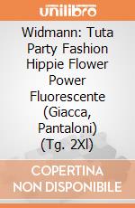Widmann: Tuta Party Fashion Hippie Flower Power Fluorescente (Giacca, Pantaloni) (Tg. 2Xl) giochi
