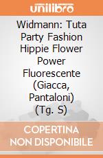 Widmann: Tuta Party Fashion Hippie Flower Power Fluorescente (Giacca, Pantaloni) (Tg. S) giochi