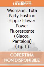 Widmann: Tuta Party Fashion Hippie Flower Power Fluorescente (Giacca, Pantaloni) (Tg. L) giochi