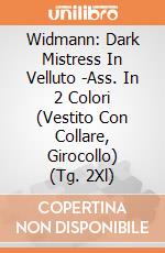 Widmann: Dark Mistress In Velluto -Ass. In 2 Colori (Vestito Con Collare, Girocollo) (Tg. 2Xl) giochi