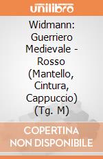 Widmann: Guerriero Medievale - Rosso (Mantello, Cintura, Cappuccio) (Tg. M) giochi