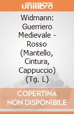 Widmann: Guerriero Medievale - Rosso (Mantello, Cintura, Cappuccio) (Tg. L) giochi