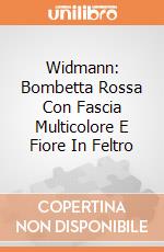Widmann: Bombetta Rossa Con Fascia Multicolore E Fiore In Feltro giochi