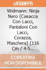 Widmann: Ninja Nero (Casacca Con Lacci, Pantaloni Con Lacci, Corazza, Maschera) (116 Cm / 4-5 Years) giochi