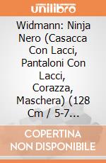 Widmann: Ninja Nero (Casacca Con Lacci, Pantaloni Con Lacci, Corazza, Maschera) (128 Cm / 5-7 Years) giochi