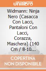Widmann: Ninja Nero (Casacca Con Lacci, Pantaloni Con Lacci, Corazza, Maschera) (140 Cm / 8-10 Years) giochi