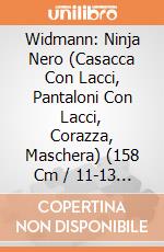Widmann: Ninja Nero (Casacca Con Lacci, Pantaloni Con Lacci, Corazza, Maschera) (158 Cm / 11-13 Years) giochi