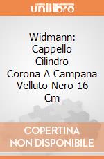 Widmann: Cappello Cilindro Corona A Campana Velluto Nero 16 Cm giochi
