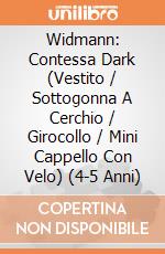 Widmann: Contessa Dark (Vestito / Sottogonna A Cerchio / Girocollo / Mini Cappello Con Velo) (4-5 Anni) giochi