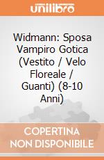 Widmann: Sposa Vampiro Gotica (Vestito / Velo Floreale / Guanti) (8-10 Anni) giochi