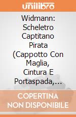 Widmann: Scheletro Captitano Pirata (Cappotto Con Maglia, Cintura E Portaspada, Pantaloni Con Copristivali, Cappello Con Bandana) (128 Cm / 5-7 Years) giochi
