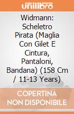 Widmann: Scheletro Pirata (Maglia Con Gilet E Cintura, Pantaloni, Bandana) (158 Cm / 11-13 Years) giochi