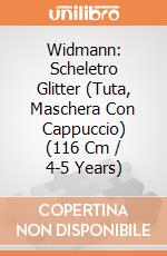 Widmann: Scheletro Glitter (Tuta, Maschera Con Cappuccio) (116 Cm / 4-5 Years) giochi