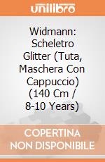 Widmann: Scheletro Glitter (Tuta, Maschera Con Cappuccio) (140 Cm / 8-10 Years) giochi