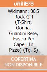 Widmann: 80'S Rock Girl (T-Shirt, Gonna, Guantini Rete, Fascia Per Capelli In Pizzo) (Tg. S) giochi