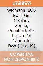 Widmann: 80'S Rock Girl (T-Shirt, Gonna, Guantini Rete, Fascia Per Capelli In Pizzo) (Tg. M) giochi