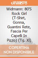 Widmann: 80'S Rock Girl (T-Shirt, Gonna, Guantini Rete, Fascia Per Capelli In Pizzo) (Tg. Xl) giochi
