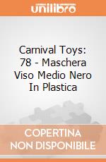 Carnival Toys: 78 - Maschera Viso Medio Nero In Plastica gioco