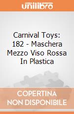 Carnival Toys: 182 - Maschera Mezzo Viso Rossa In Plastica gioco