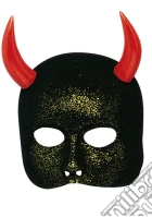 Carnival Toys 210 - Maschera Diavoletto In Bifloccato Con Brillantini E Corna gioco